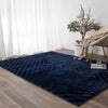 Atlanta Navy Angular Rug | Shaggy Rugs Belrose Sydney