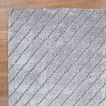 Atlanta Silver Angular Rug | Shaggy Rugs Belrose Sydney