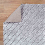 Atlanta Silver Angular Rug | Shaggy Rugs Belrose Sydney