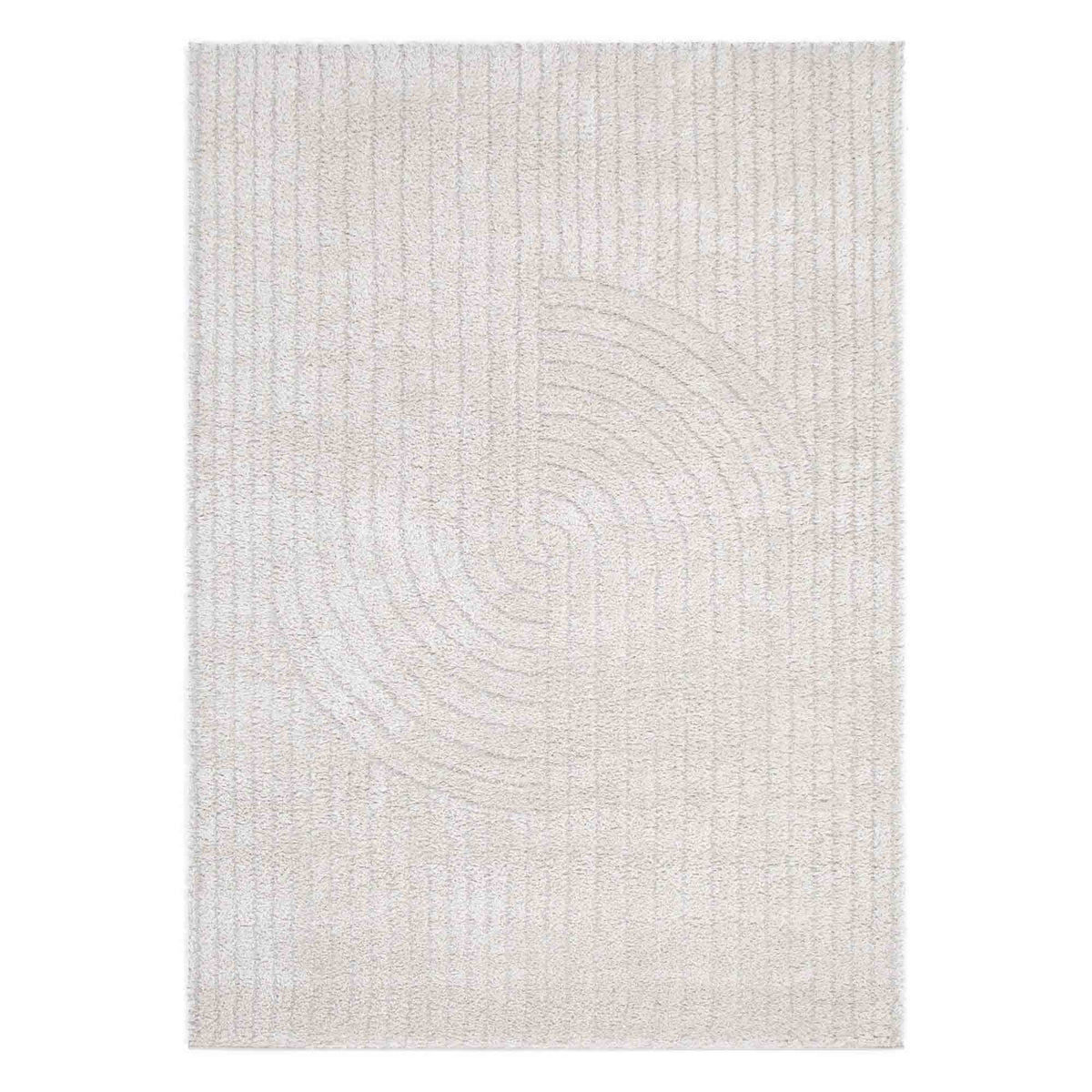 Atlanta Beige Contour Rug | Shaggy Rugs Belrose Sydney