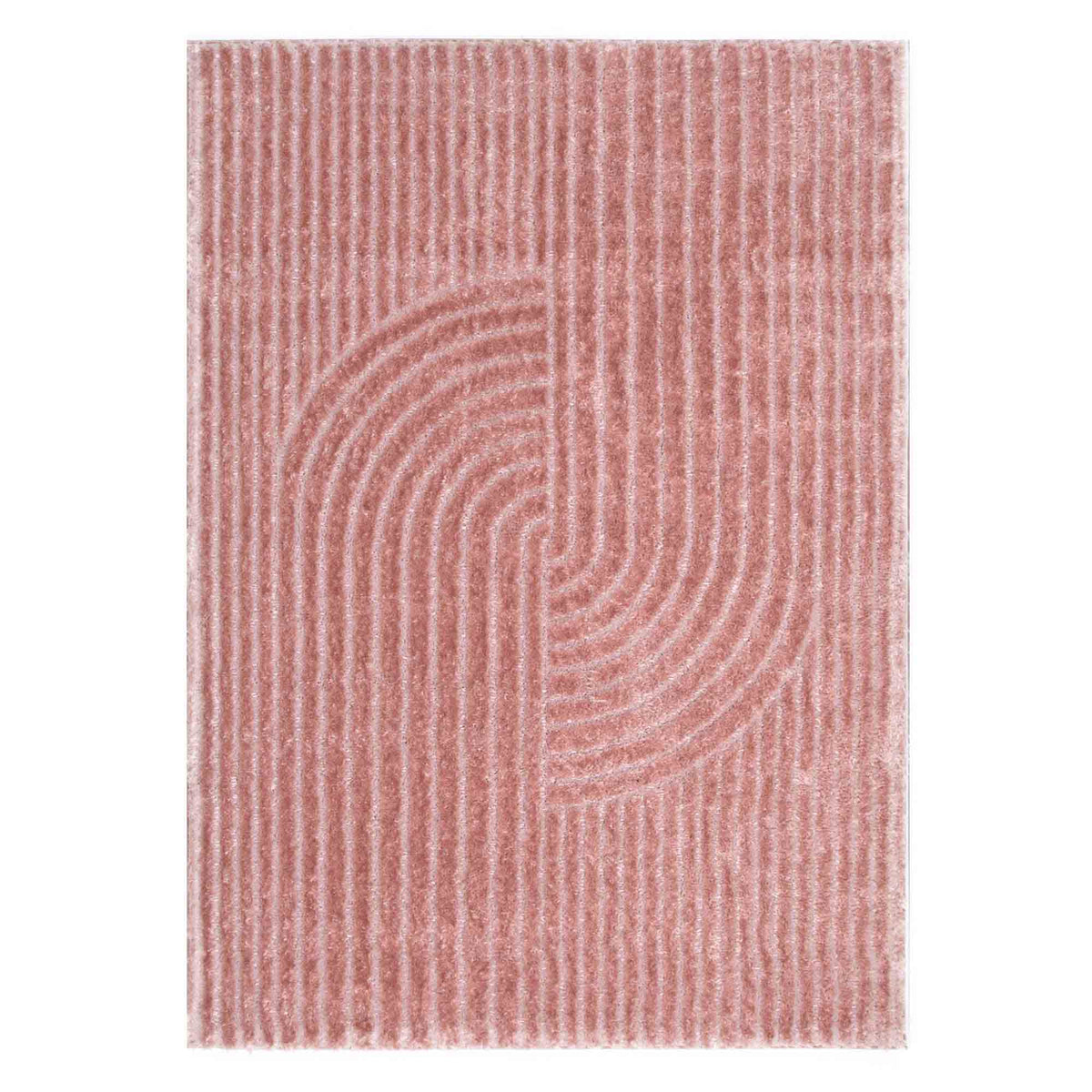 Atlanta Blush Angular Rug | Shaggy Rugs Belrose Sydney