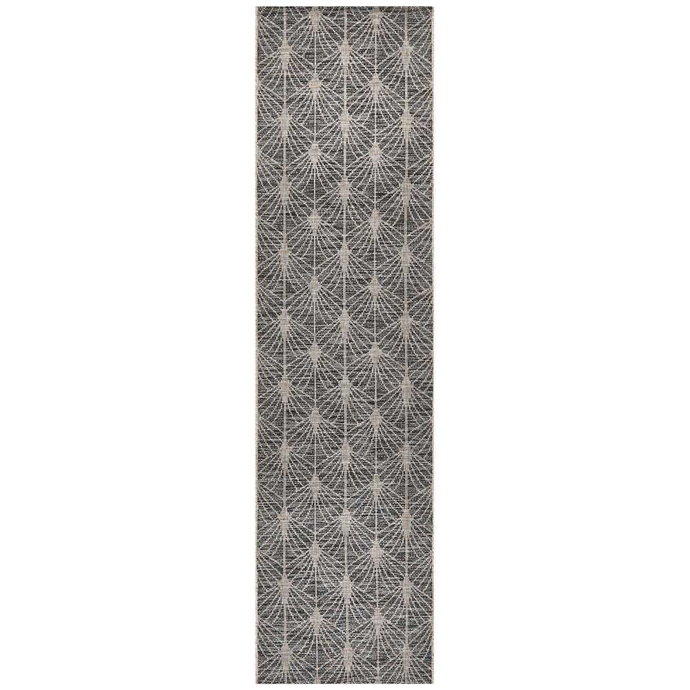 River Charcoal Palms Runner