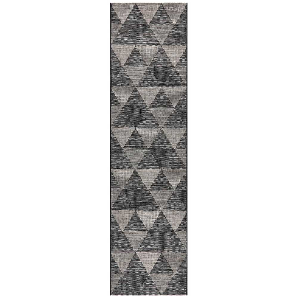 River Charcoal Mosaic Runner