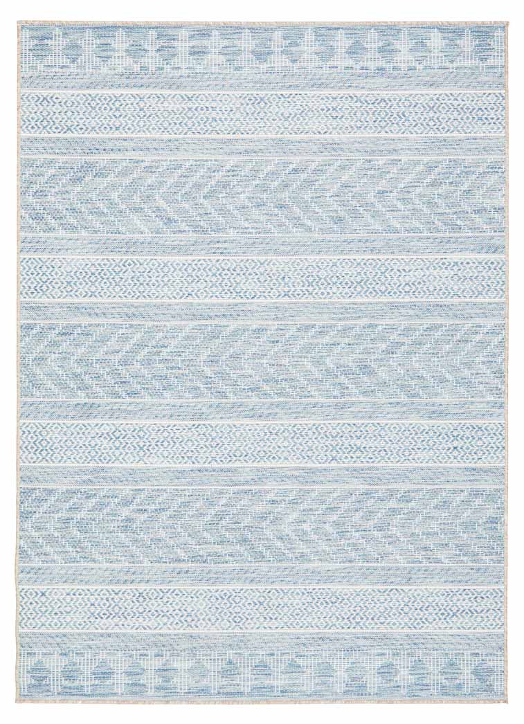 River Capri Blue Stripes Rug