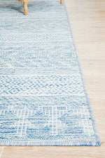 River Capri Blue Stripes Rug