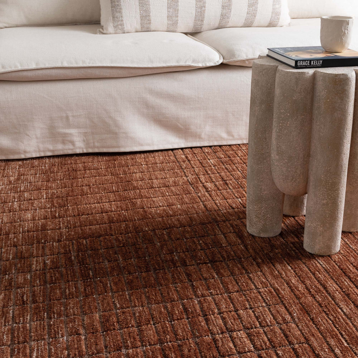 Copper Fur Rug Texture New York Copper Rug | Modern Rugs Belrose | Rugs N Timber – Rugs 'N' Timber