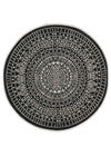 Randwick Charcoal Mandala Round Rug