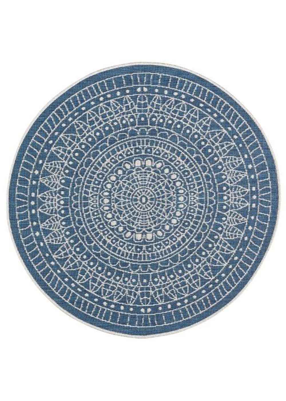 Randwick Blue Mandala Round Rug