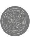 Randwick Silver Spiral Round Rug