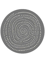 Randwick Silver Spiral Round Rug