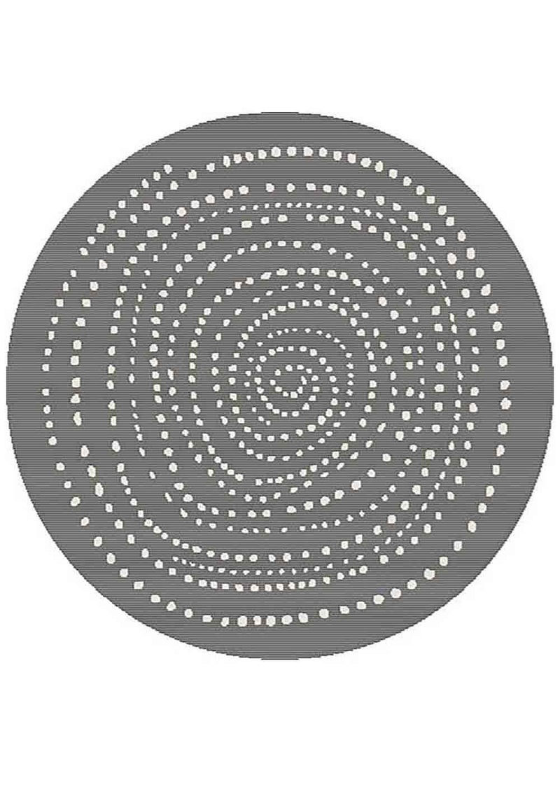 Randwick Black Outdoor Round Rug Washable Rugs Belrose Rugs N