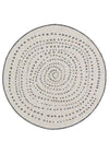 Randwick Silver Spiral Round Rug
