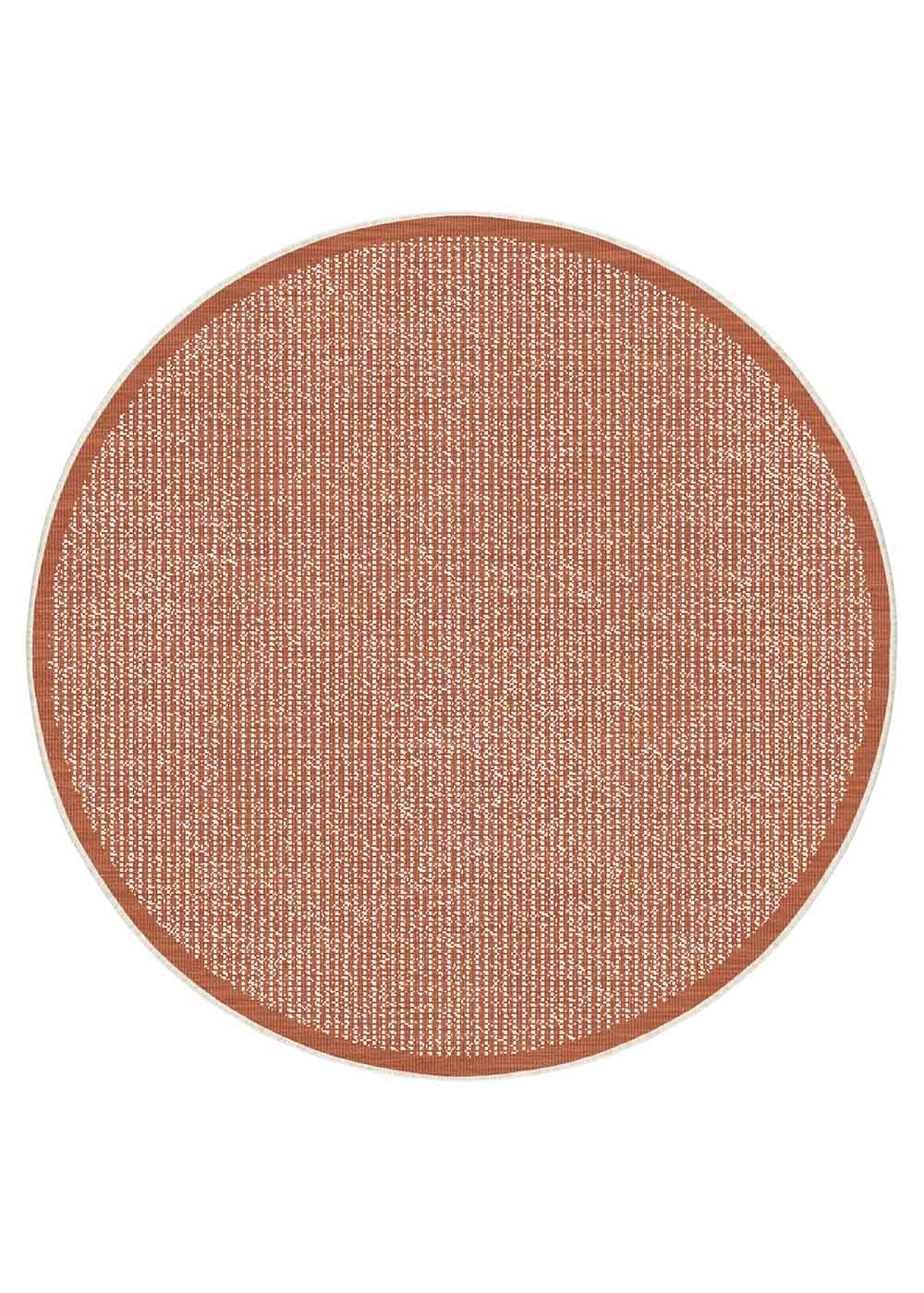 Rust Round Rug Randwick Rust Round Rug | Outdoor Rugs Belrose | Rugs 'N' Timber