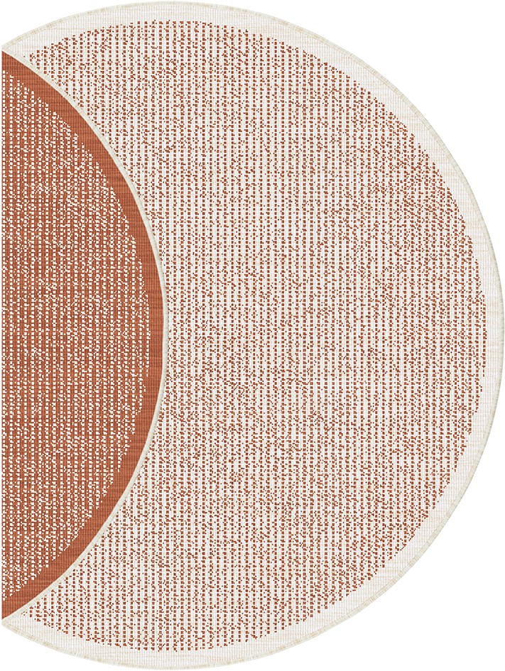Rust Round Rug Randwick Rust Round Rug | Outdoor Rugs Belrose | Rugs 'N' Timber