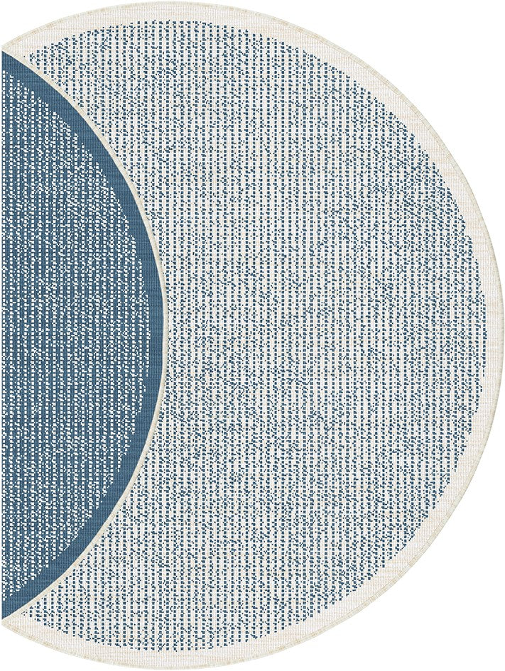 Round Rug Inky Blue Randwick Blue Round Rug | Outdoor Rugs Belrose | Rugs 'N' Timber