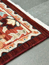Walter Heritage Spice rug – traditional Axminster wool rug in warm red and tones with intricate medallion design. Available at Rugs N Timber Belrose.