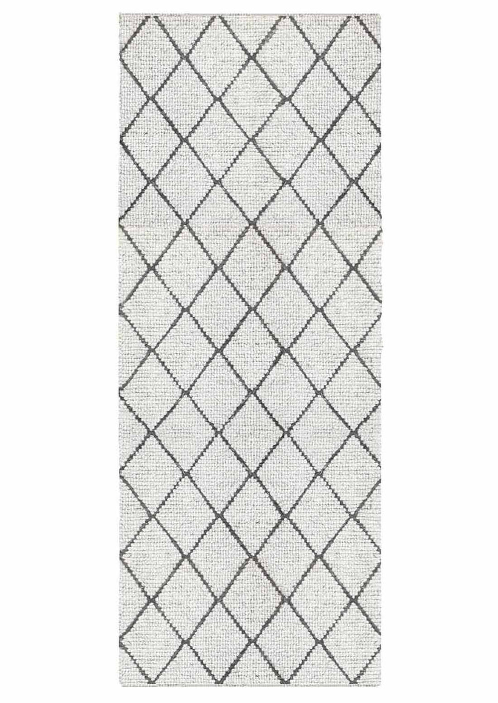 Diamond White Runner | Wool Rugs Belrose | Rugs N Timber – Rugs 'N' Timber