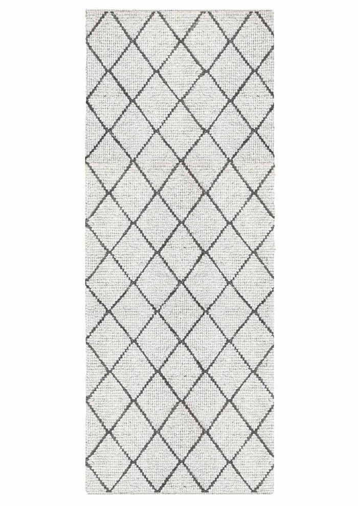 Diamond White Runner | Wool Rugs Belrose | Rugs N Timber – Rugs 'N' Timber