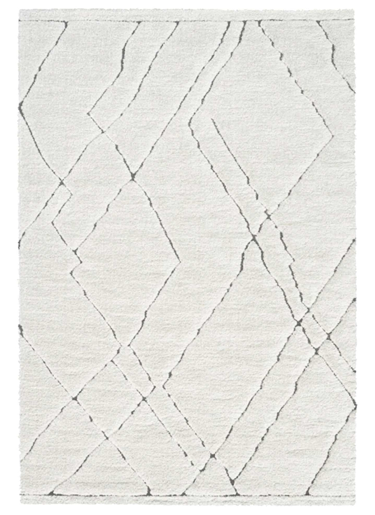 Albert Nomad rug with geometric high–low pattern and soft plush pile, available at Rugs N Timber Belrose showroom.