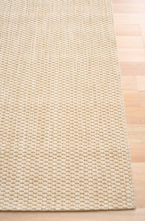 Alfred Weave Linen indoor outdoor rug with subtle woven texture, available at Rugs N Timber Belrose showroom
