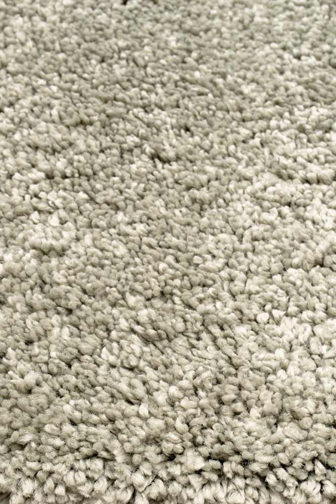Close up of Barrenjoey Sage shaggy rug with plush 45mm pile, available at Rugs N Timber Belrose showroom