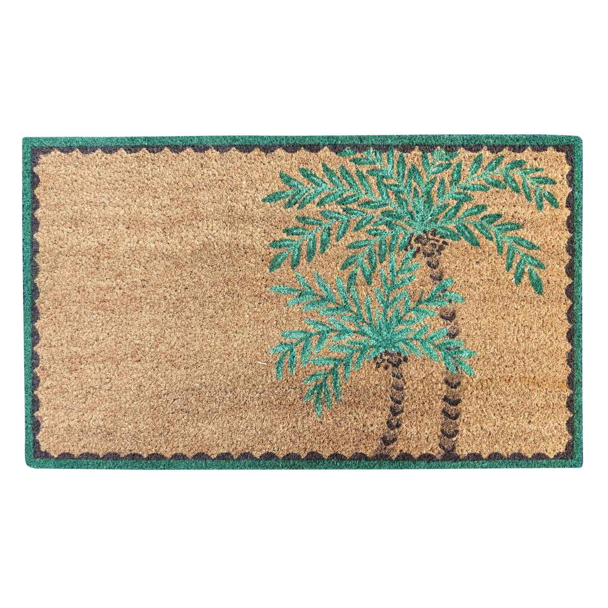 PVC Coir Doormat - Bermuda Palm Trees