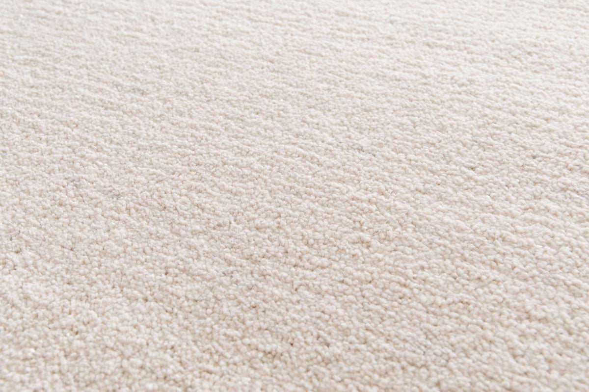 Cedric Ivory soft contemporary rug with plush 14mm pile. Available at Rugs N Timber Belrose.