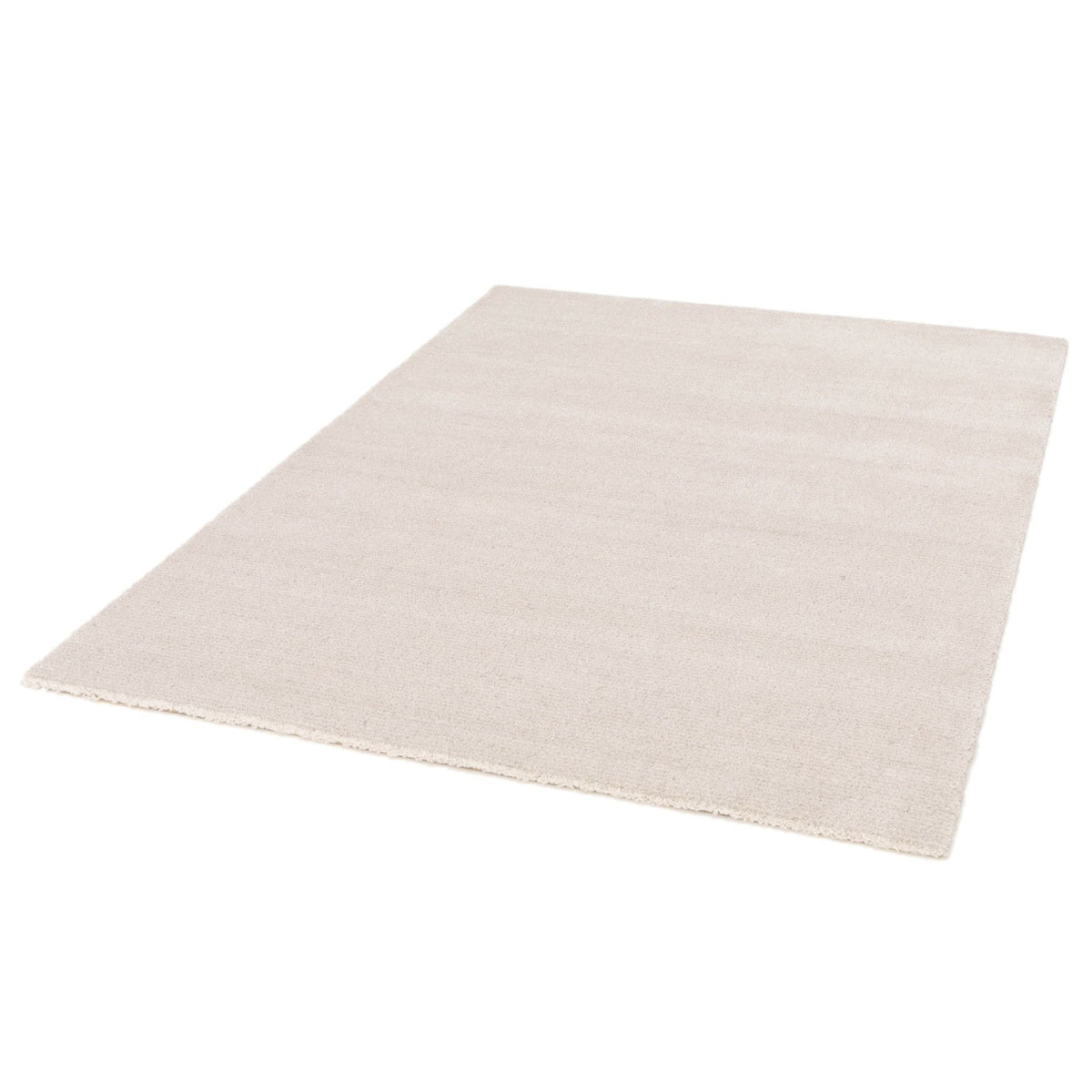 Cedric Pearl ivory rug with subtle silver highlights and soft plush pile. Available at Rugs N Timber Belrose.