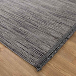 Cortona Charcoal Shadow Rug | bold dark grey rug with textured vertical streaks | Rugs N Timber Belrose