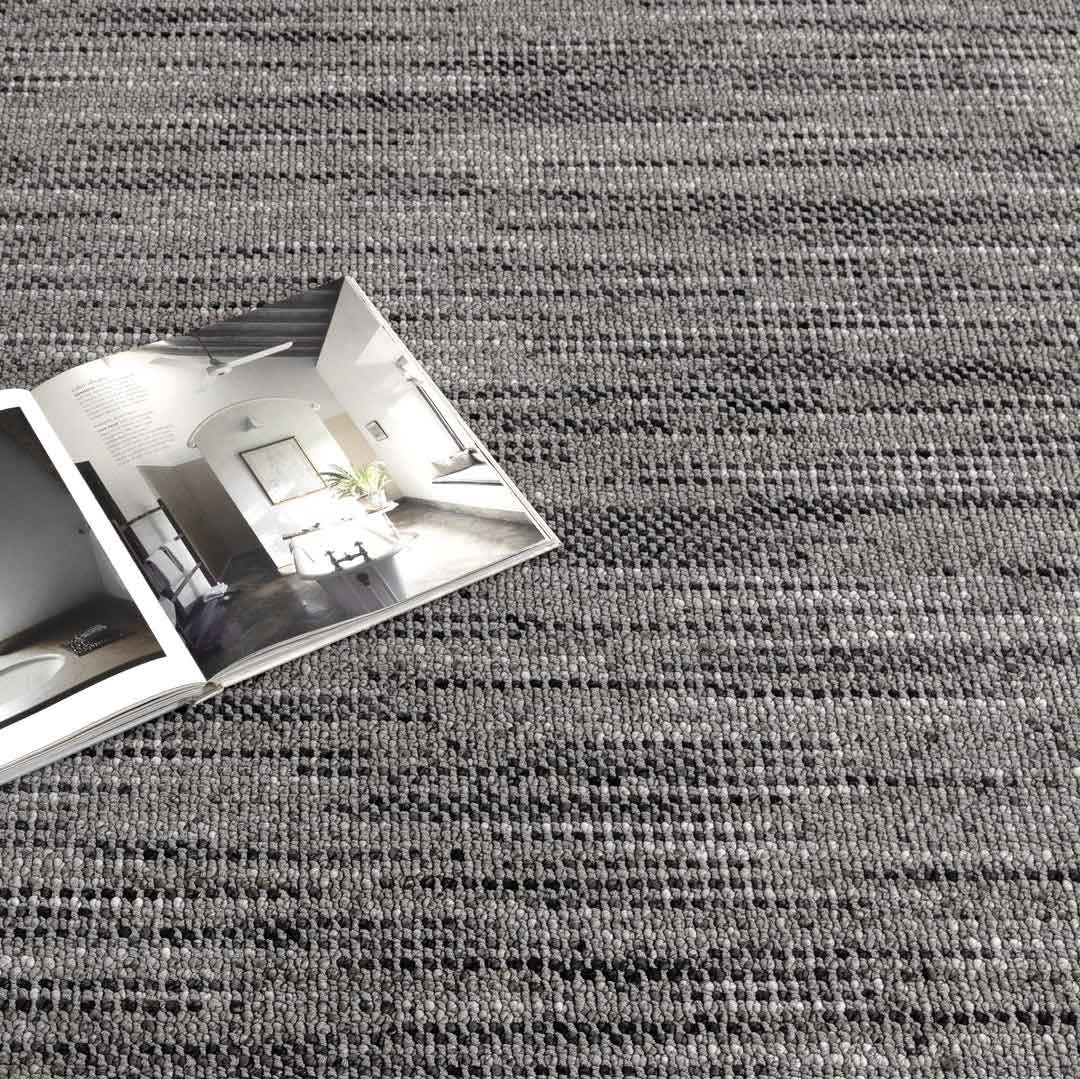 Cortona Charcoal Shadow Rug | bold dark grey rug with textured vertical streaks | Rugs N Timber Belrose