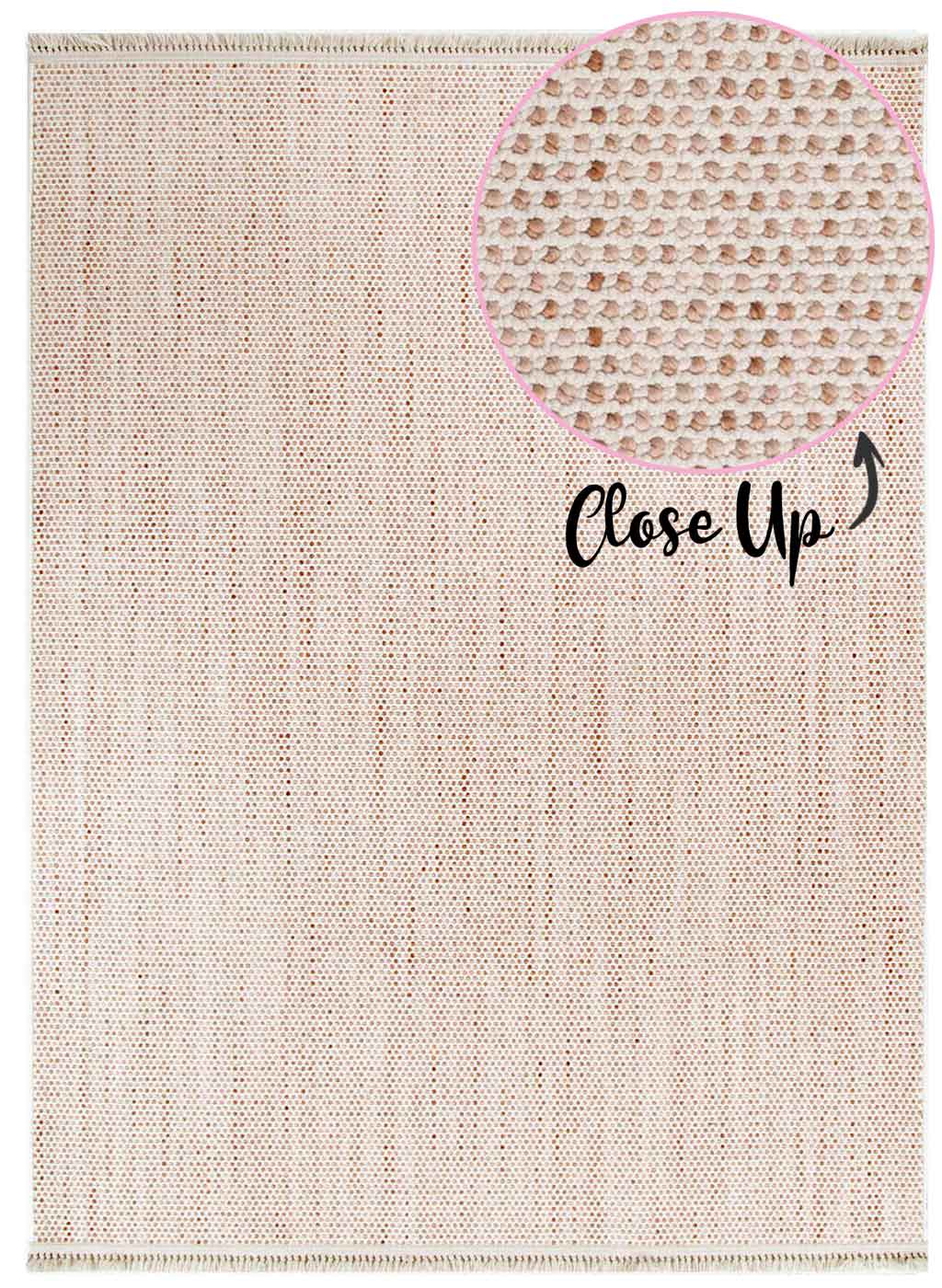 Cortona Shell Pebbles Rug | Neutral beige woven texture, perfect for modern homes | Rugs N Timber Belrose