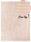 Cortona Shell Stripes Rug | Earthy warm shell beige colour tones with a contemporary woven texture | Rugs N Timber