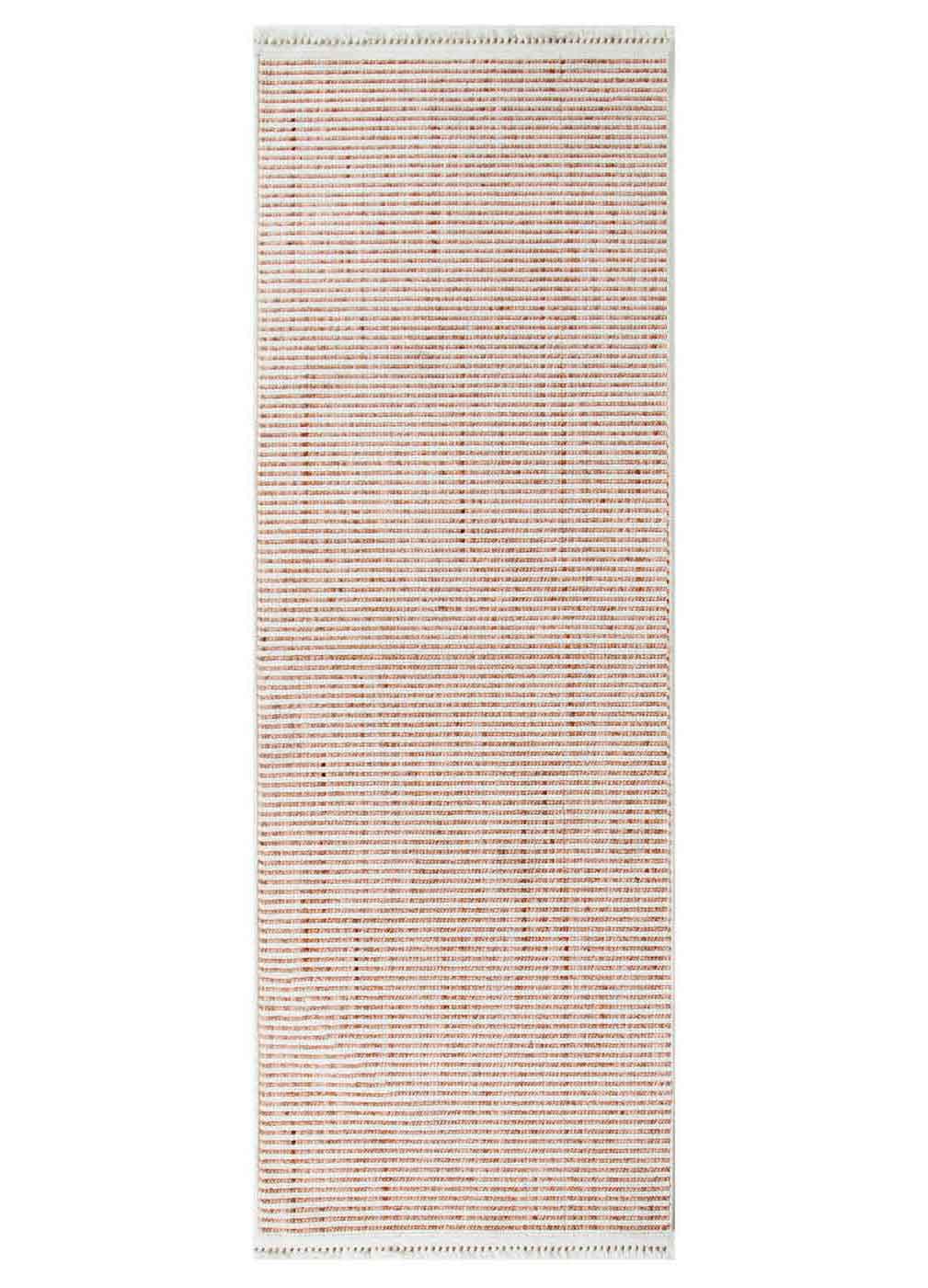 Cortona Shell Stripes Runner | Peach Neutral Modern Runners Belrose