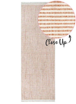 Cortona Shell Stripes Runner | Peach Neutral Modern Runners Belrose