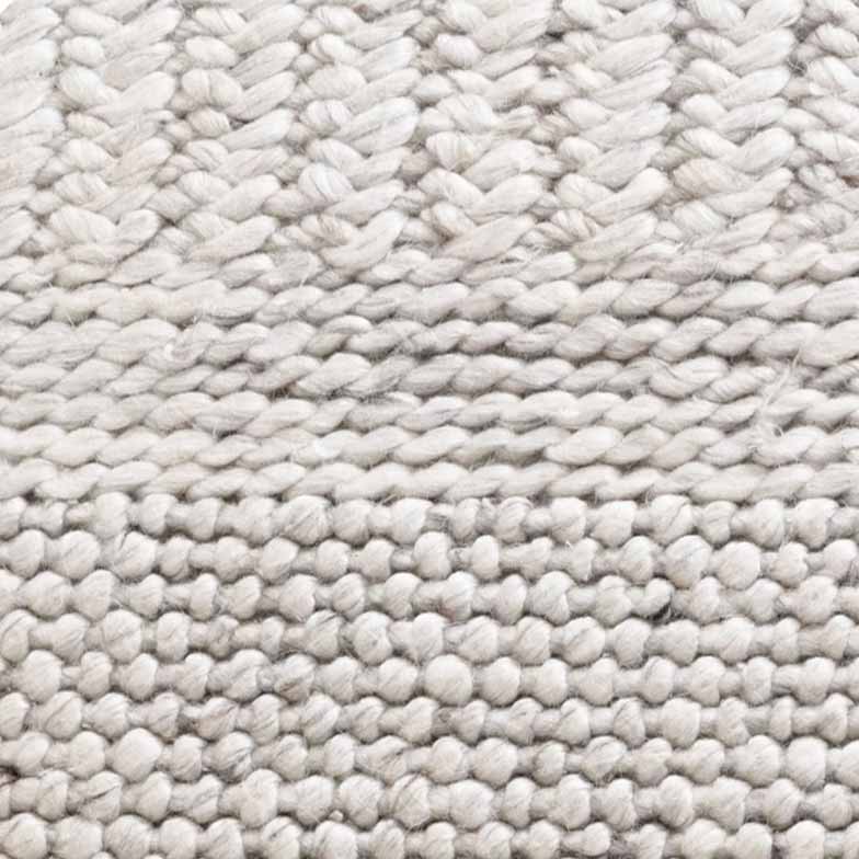 Dakota Plateau Ivory handwoven New Zealand wool rug with textured weave available at Rugs N Timber Belrose showroom