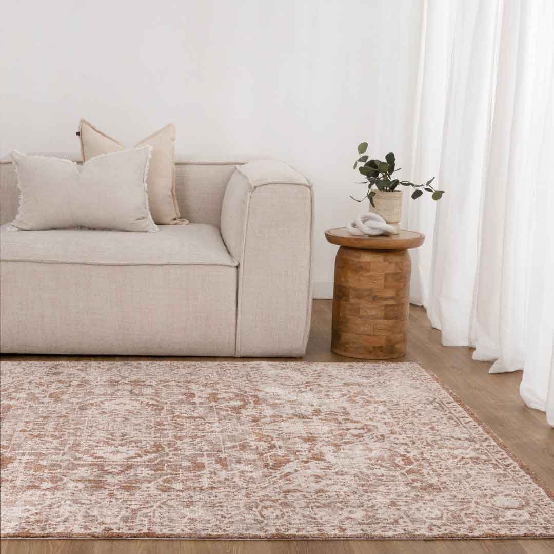 Florence Ruggine Rug & Soft Transitional Pattern | Rugs N Timber Belrose
