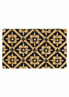 Black Tiles FM2 Premium 40mm Thick Coir Doormat – heavy-duty natural fibre doormat, see it in person at our Belrose rug store.