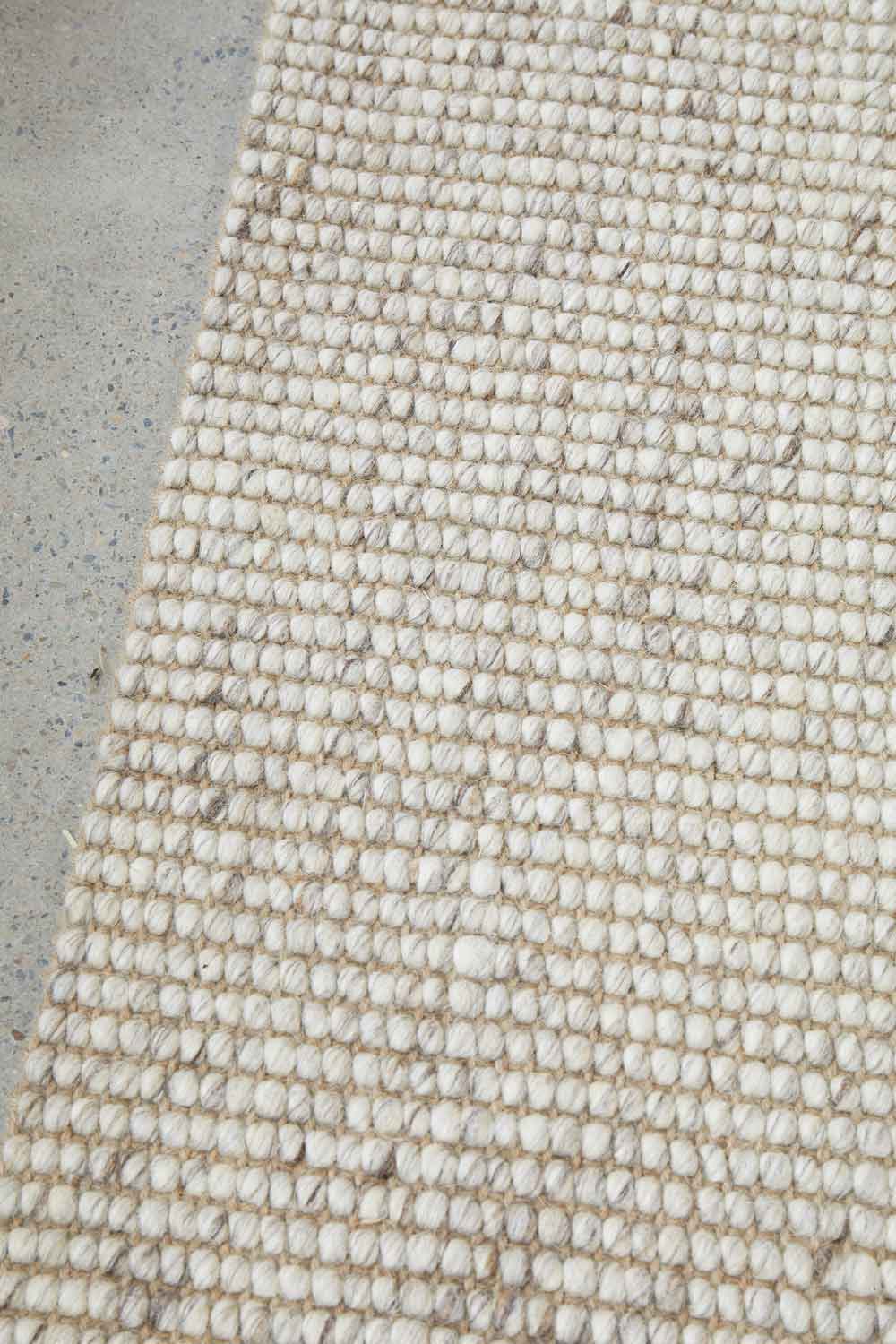 Harriet Linen hallway runner rug in wool and jute blend available at Rugs N Timber Belrose showroom