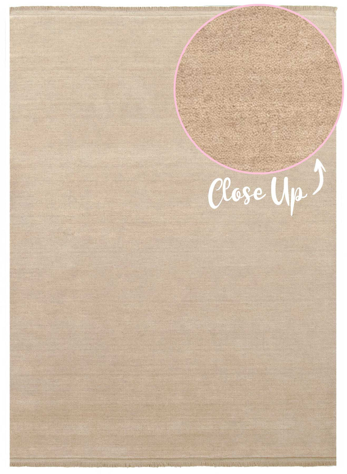 The Havana Almond rug offers soft neutral tones and luxurious hand knotted wool blend construction. See it in Belrose.