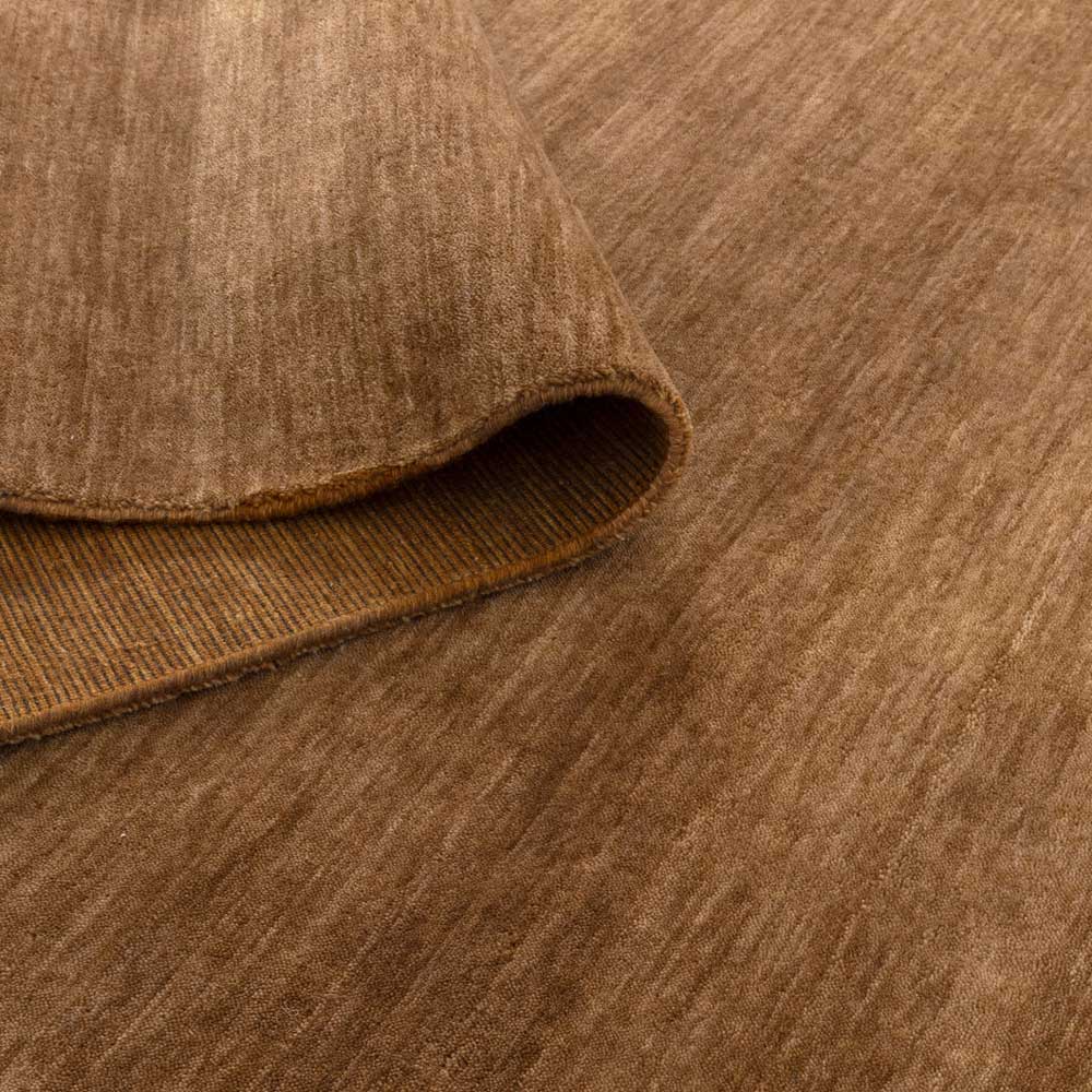 Havana Whiskey hand knotted wool blend rug in rich golden tones at Rugs N Timber Belrose