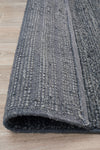 Kendall Charcoal Rug - textured knotted wool rug - See it at Rugs N Timber Belrose