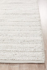 Kendall Ivory Rug - textured knotted wool rug - See it at Rugs N Timber Belrose