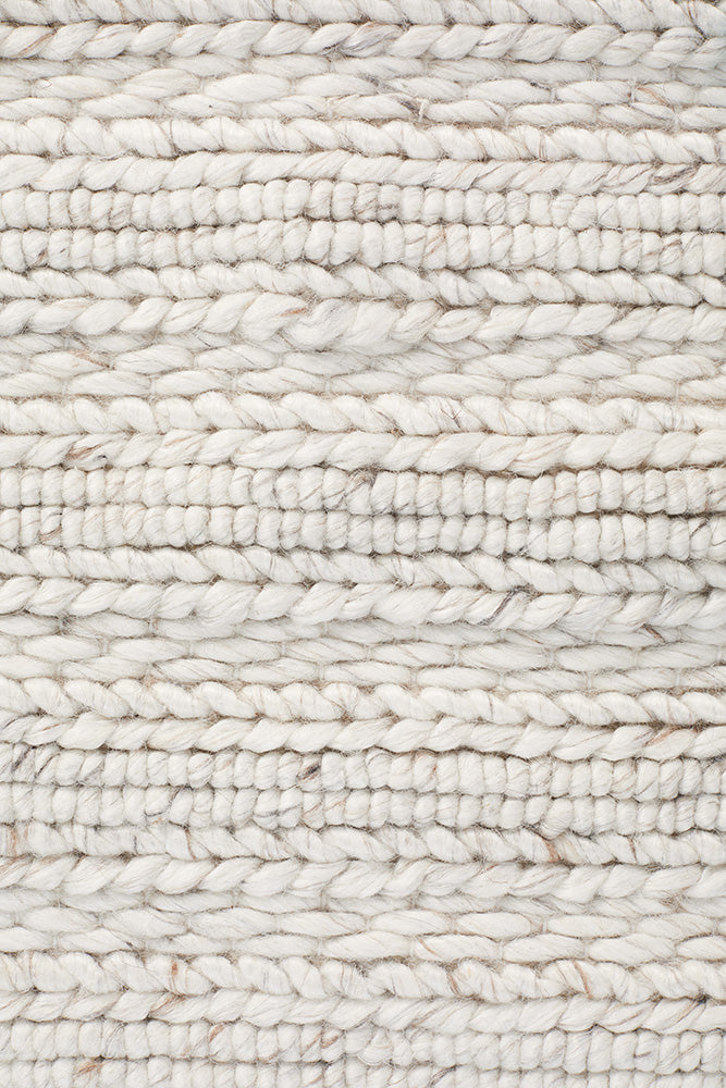 Kendall Ivory Rug - textured knotted wool rug - See it at Rugs N Timber Belrose