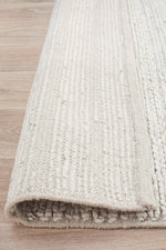 Kendall Ivory Rug - textured knotted wool rug - See it at Rugs N Timber Belrose