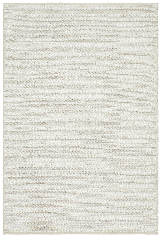 Kendall Ivory Rug - textured knotted wool rug - See it at Rugs N Timber Belrose