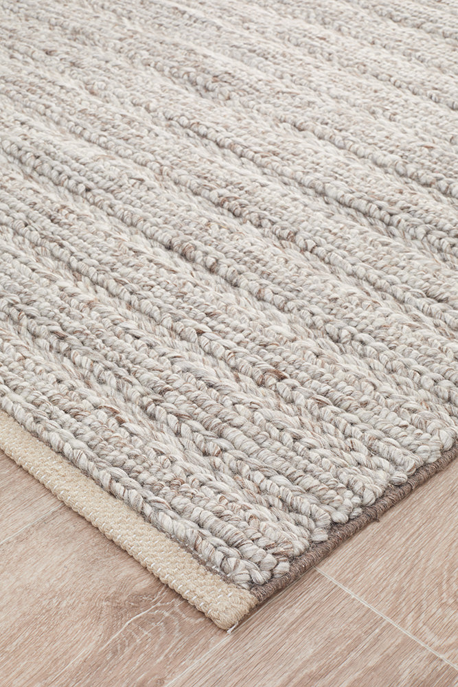 Kendall Natural Rug - textured knotted wool rug - See it at Rugs N Timber Belrose