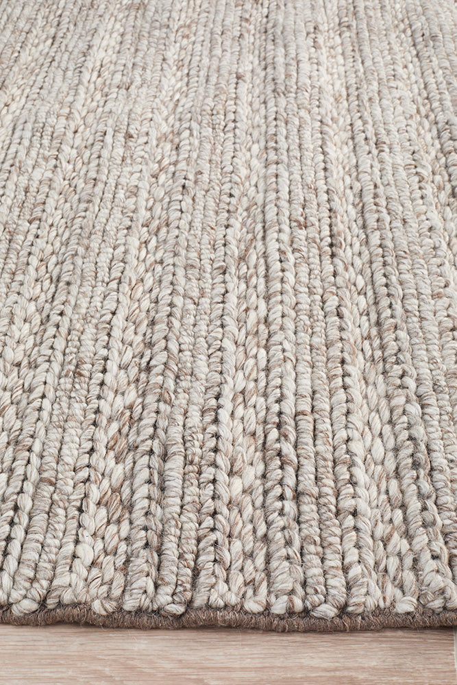 Kendall Natural Rug - textured knotted wool rug - See it at Rugs N Timber Belrose