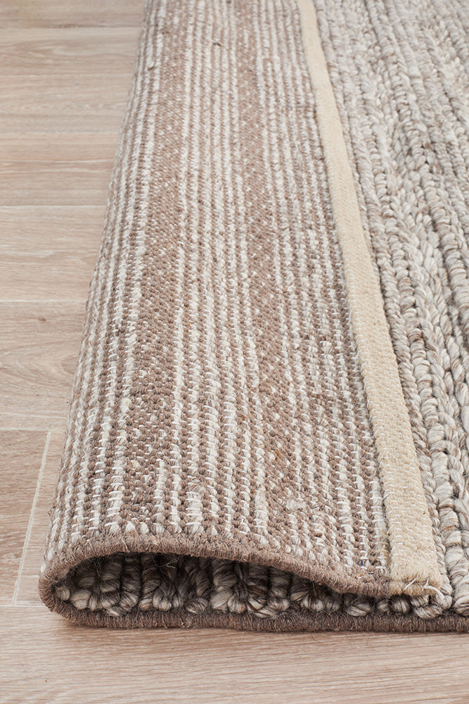Kendall Natural Rug - textured knotted wool rug - See it at Rugs N Timber Belrose