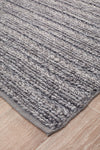Kendall Steel Rug - textured knotted wool rug - See it at Rugs N Timber Belrose