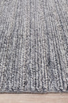 Kendall Steel Rug - textured knotted wool rug - See it at Rugs N Timber Belrose